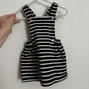 Jacadi dress blue and white striped